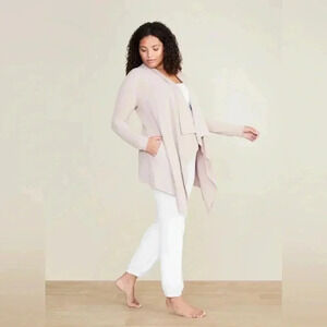 Barefoot Dreams Women’s CozyChic Ultra Lite Hi/Lo Cardi Stone SZ S/M